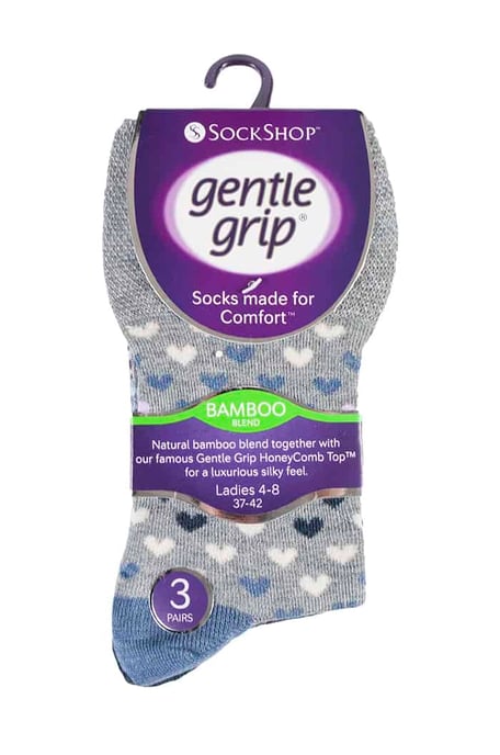 6 stuks sokken zonder elastiek bamboesokken met zachte grip voor dames - SOLRM35 - Image 2