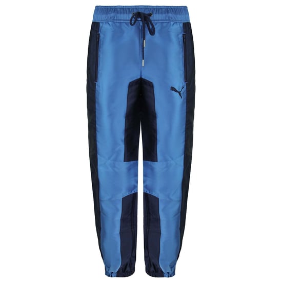 Puma x Rihanna Fenty Satin Dames Navy Joggers - Image 1