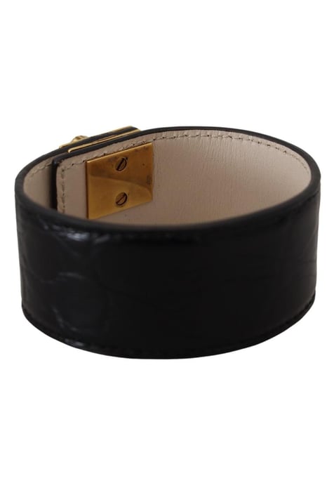 Zwart Lederen Hart Sleutelhanger Armband - Image 2