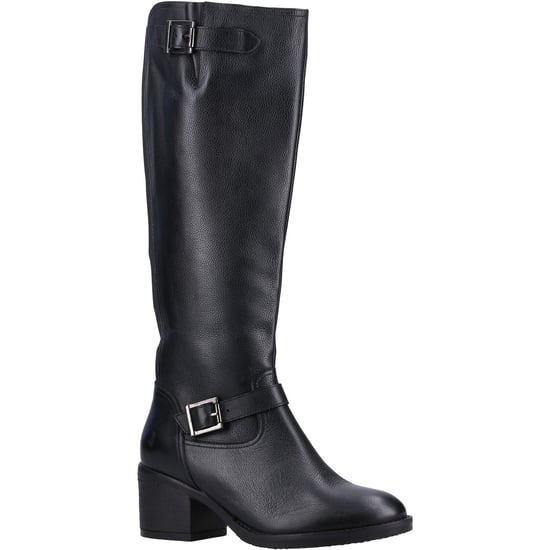 Hush Puppies Heidi Leder Vrouwen Zwart Leder Laarzen - Image 1