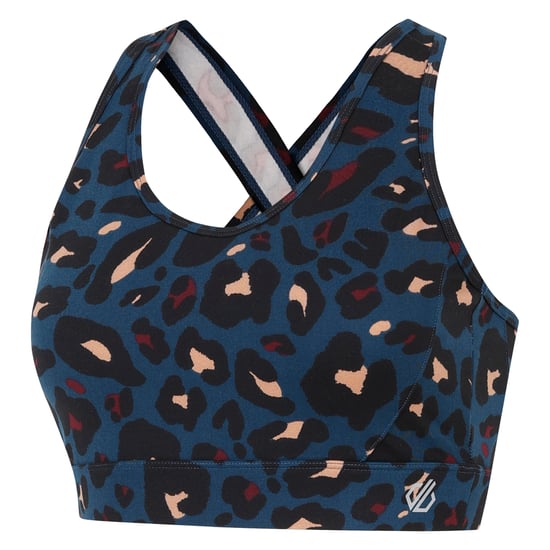 Dare 2B Dames/Dames Swift II Sportbeha met dierenprint (Maanlicht Denim) - Image 3