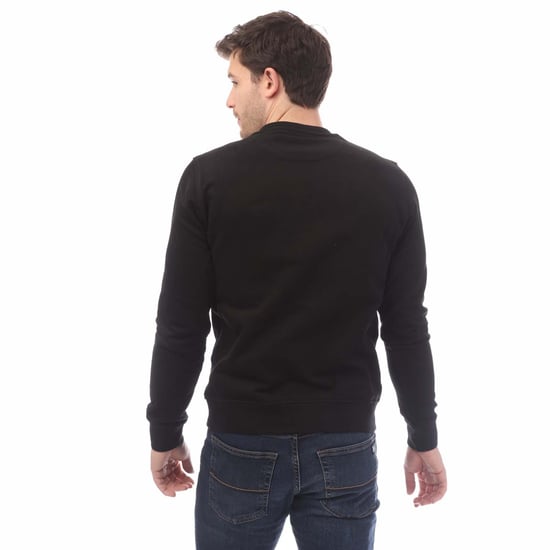 Heren Belstaff Signature Crewneck Sweatshirt in Zwart-Wit - Image 2
