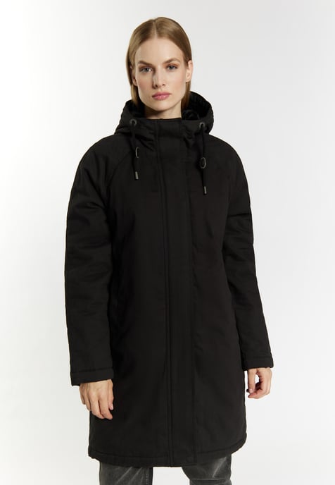 Dreimaster Winter parka Dames zwart - Image 3