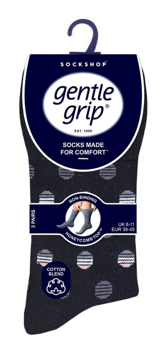 6 paar sokken zonder elastiek herensokken met zachte grip 39-45 Uk - SOMRJ578 - Image 2