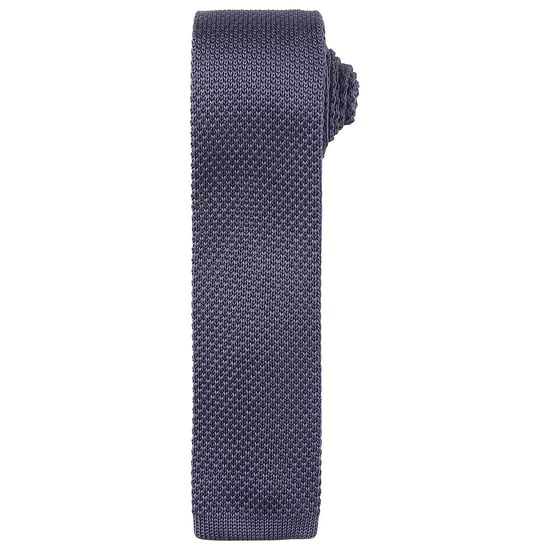 Premier Unisex gebreide stropdas voor volwassenen (Staal) - Image 1