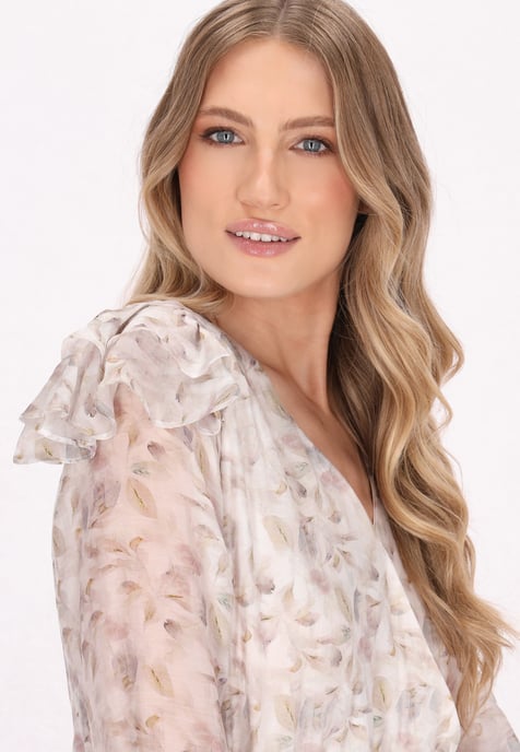 Dreimaster Blouse Dames lichtbruin - Image 5