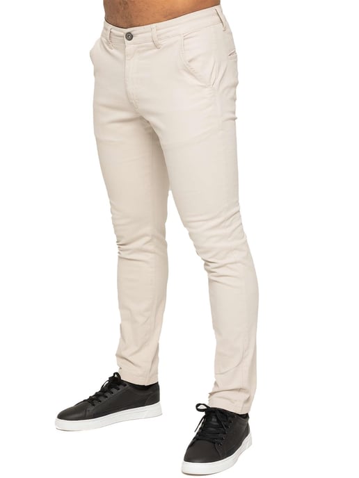 Enzo Heren Slim Fit Stretch Chino - Image 1