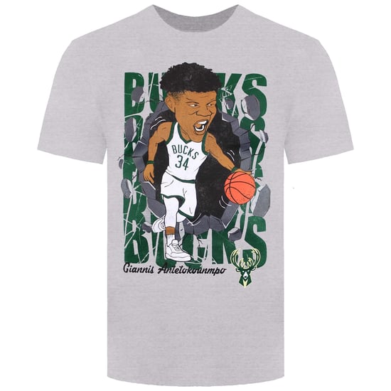 NBA Milwaukee Bucks 34 Giannis Antetokounmpo Kids Hype Break T-Shirt - Image 1