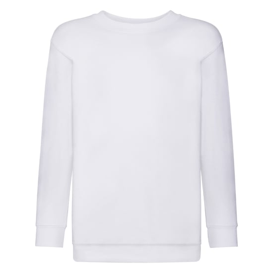 Fruit Of The Loom Childrens Unisex Set In Sleeve Sweatshirt (Wit) - Image 1