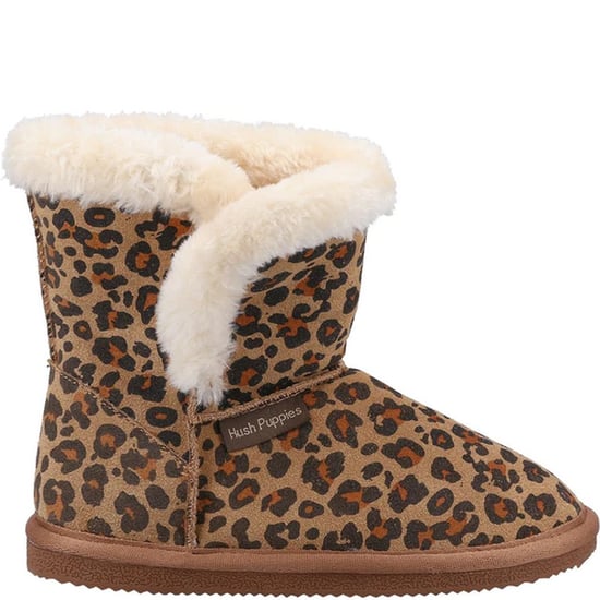 Hush Puppies Meisjes Ashlynn pantoffels met luipaardprint in suède (Luipaard) - Image 4