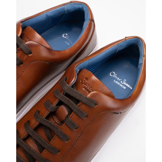 Oliver Sweeney Hayle Verouderde Kalfsleren Herensneakers - Image 6