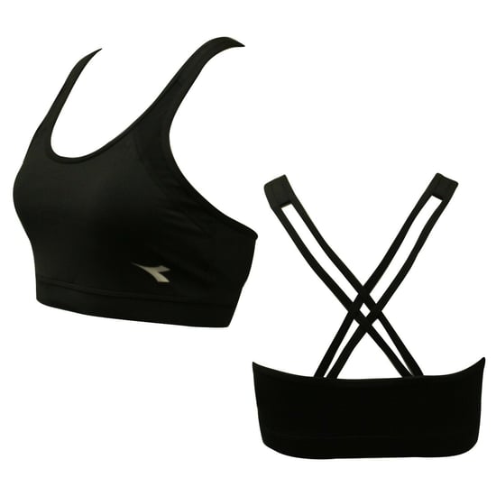 Diadora Supportive Womens Black Sports Bra