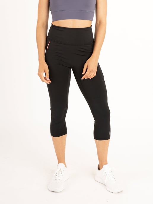 Luke 1977 Womens Resistance Gym Leggings in Black