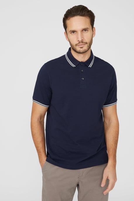 Pique Tipped Polo - Image 1