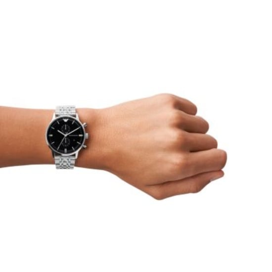 Emporio Armani AR0389 Chronograph Black Dial Men's Watch