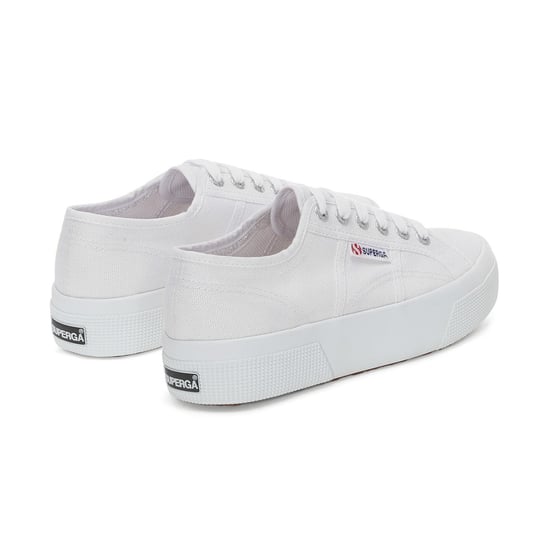 Superga Unisex 2740 Lace Up Platforms voor volwassenen (Wit) - Image 2
