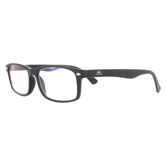 Montana Rectangular Unisex Matte Black Glasses