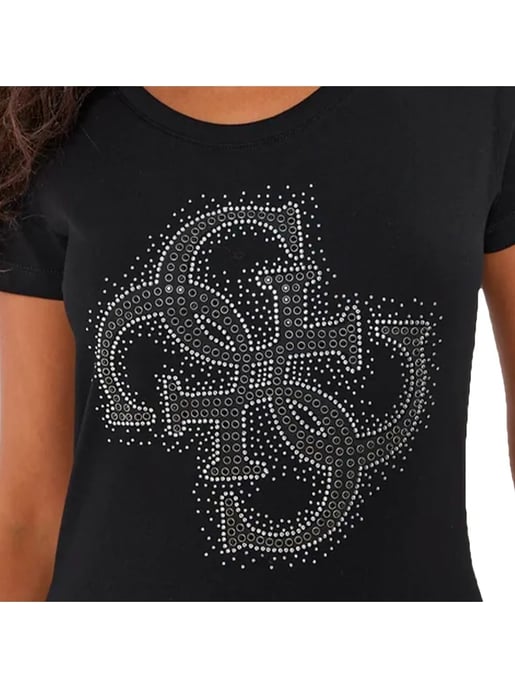 Guess dames T-shirt met strasssteentjes, maat 4G - Image 2