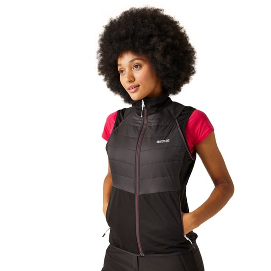 Regatta Womens/Ladies Steren II Hybrid Jacket (Black/Flamingo Pink)