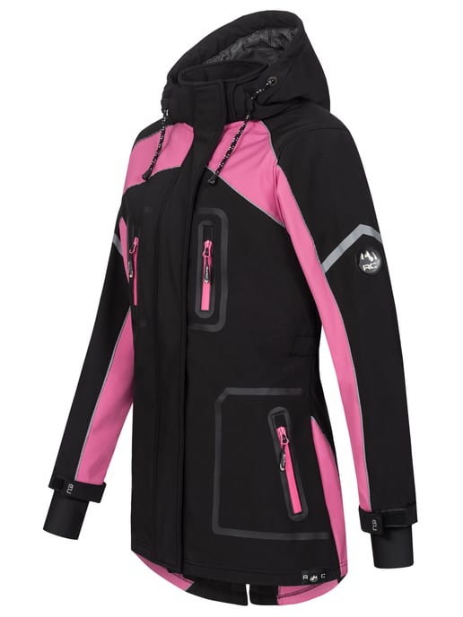 Rock Creek Softshelljacke Schwarz