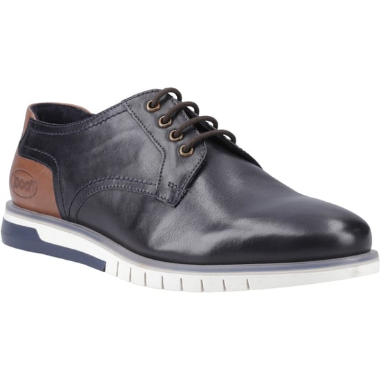 Pod Cillian Leer Heren Navy Veterschoenen - Image 1