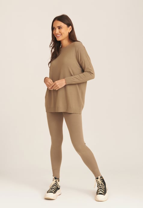 Geborstelde Katoenen Leggings - Image 2