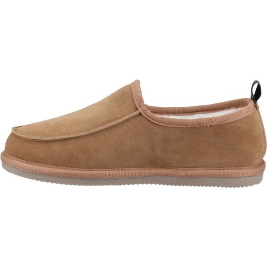 Hush Puppies Charles Suède Herenslippers Tan - Image 4