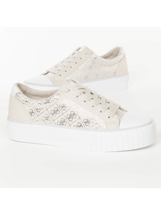 Guess damessneakers met logo, maat 4G, zilver - Image 2