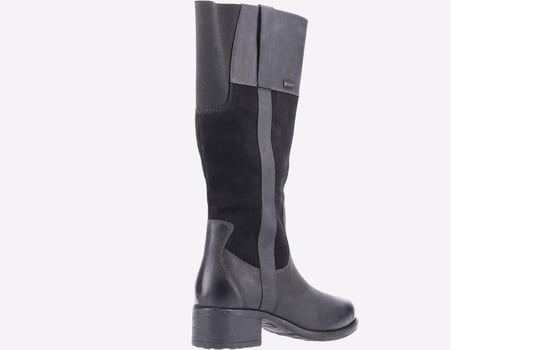 Hush Puppies Samara Suède Dames Zwarte Laarzen - Image 3