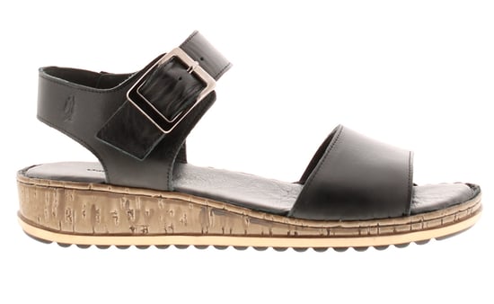 Hush puppies ellie dames leren wedge sandalen zwart - Image 2