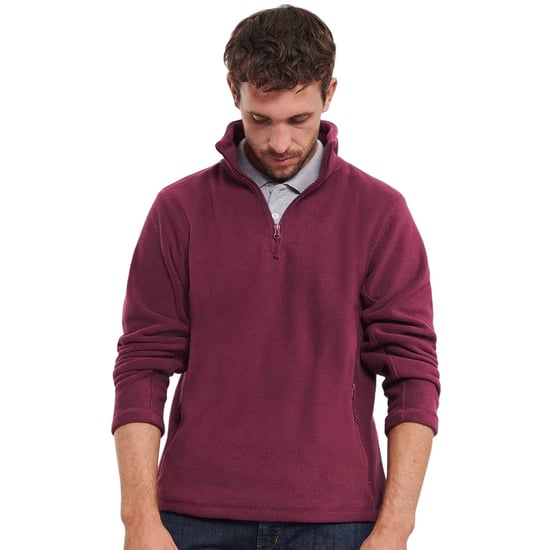 Russell Heren Ritssluiting Outdoor Fleece Top (Bourgondië) - Image 4