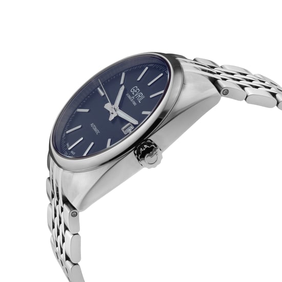 Gevril Five Points heren 48701 Swiss Made automatisch Sellita SW200 roestvrijstalen lichtgevende datumhorloge - Image 3