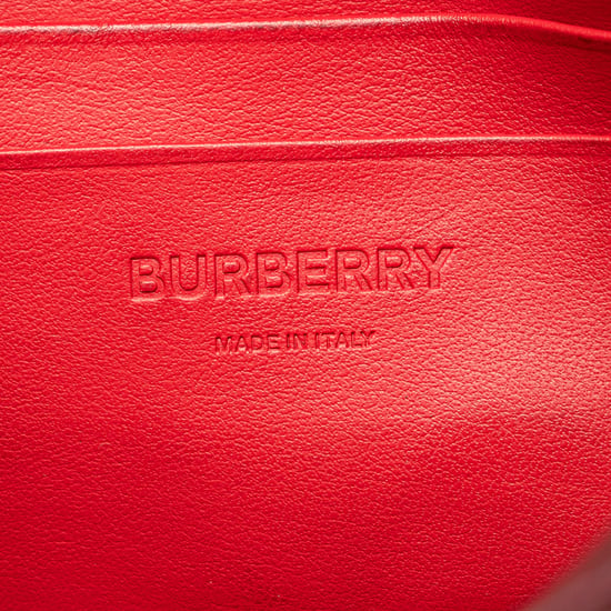 Vintage Burberry TB Monogram Nylon Paddy Crossbody Oranje - Image 5