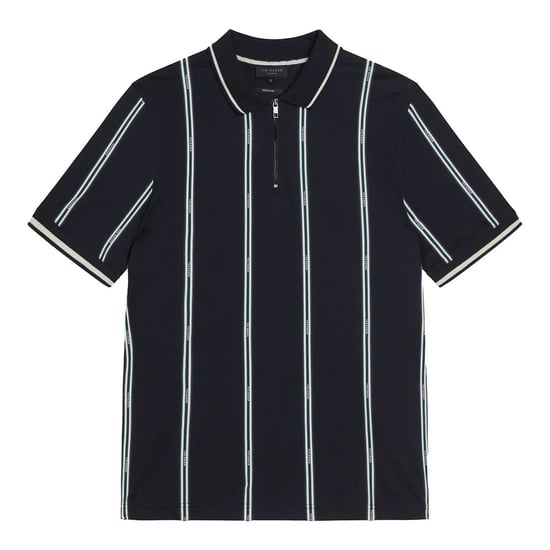 Ted Baker Sisons Mens Navy Striped Polo Shirt