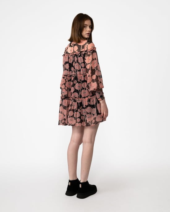Ted Baker Sandror Womens Swing Mini Dress With Ruffled Tiers - Image 3