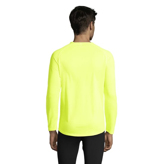 SOLS Heren Sport T-shirt met lange mouwen (Neon geel) - Image 2