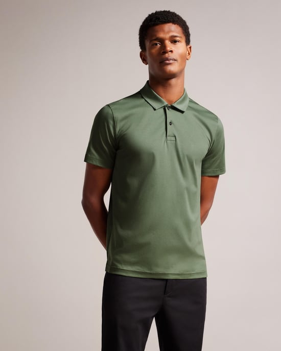 Ted Baker Zeiter Heren Korte Mouwen Slim Fit Zachte Touch Polo - Image 1