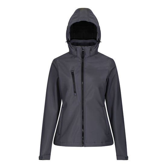 Regatta Womens/Ladies Venturer 3 Layer Membrane Soft Shell Jacket (Seal Grey/Black)