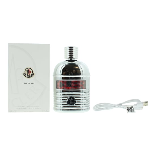 Moncler Pour Homme Refilable With Led Screen Eau De Parfum 150ml Spray For Him