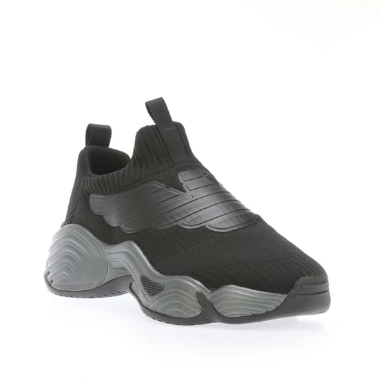 Armani gebreide herentrainers in zwart - Image 2