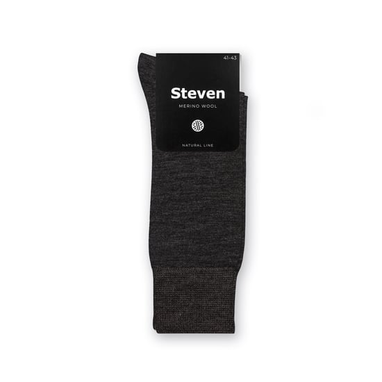 Steven - Heren 1 Paar Originele Merino Wol Sokken voor de Winter - Houtskool - Image 2
