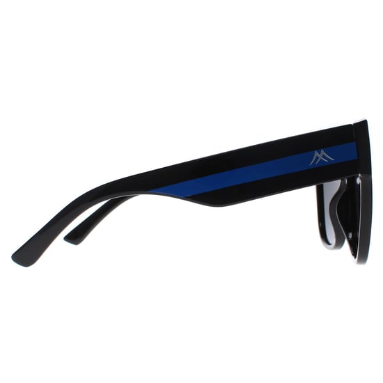 Montana Square Womens Shiny Black Blue Grey Polarized MP73