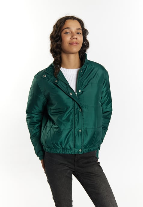 Mymo Licht gewatteerd blousonjack Dames donkergroen - Image 3