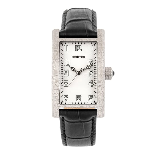 Heritor automatisch Jefferson horloge met leren band - Image 1