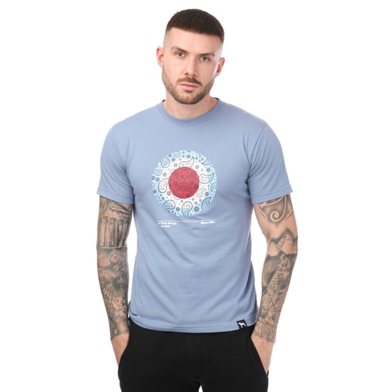 Heren One True Saxon Paisley T-shirt in blauw - Image 1