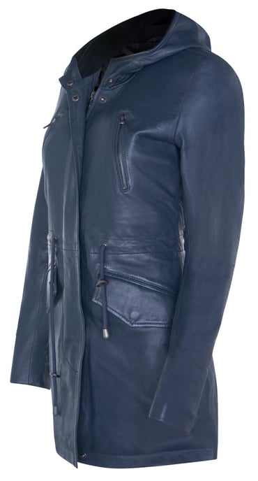 Medium length women's parka jacket with hood - Oakengates