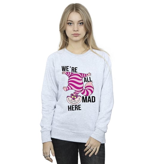 Disney Dames/Dames Alice In Wonderland Allemaal Gek Hier Sweatshirt (Sportgrijs) - Image 2