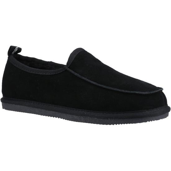Hush Puppies Charles Suède Herenpantoffels Zwart - Image 1