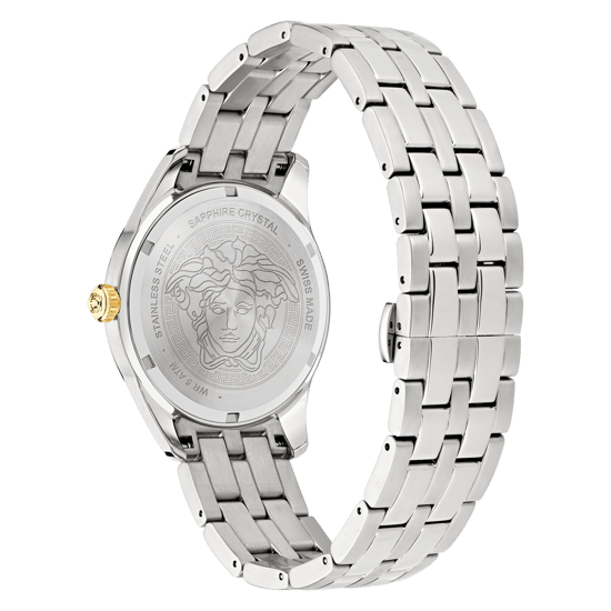 Versace Greca Time Gmt Heren Horloge Zilverkleurig VE7C00523 - Image 5
