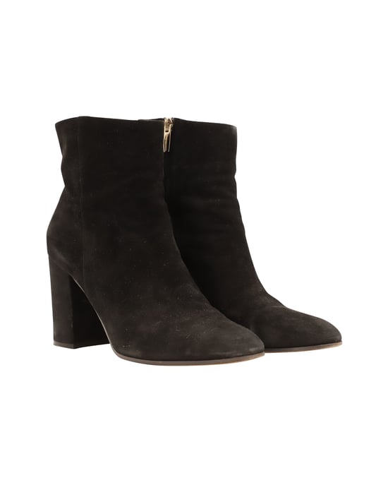 Gianvito Rossi Ankle Booties in Black Suede - Image 3
